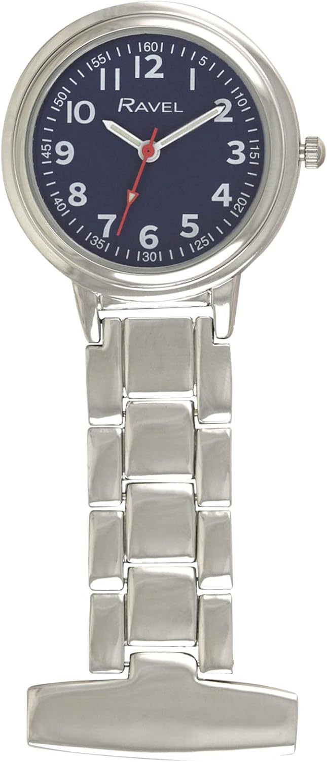 Ravel Classic Easy Read Nurses Fob Watch